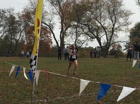 Women's Cross Country: Saugling and Beverly compete at Regions